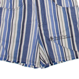 POLAR BEAR Mens Casual Shorts Blue Striped XS W26
