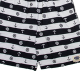 DND CLUB Mens Casual Shorts Black Striped S W26