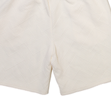 Mens Casual Shorts Cream Striped M W28