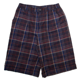 RUBY Womens Casual Shorts Red Check M W30