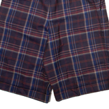 RUBY Womens Casual Shorts Red Check M W30