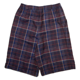 RUBY Womens Casual Shorts Red Check M W30