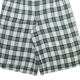 GARDEUR Womens Casual Shorts White Relaxed Check XS W26