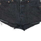 LEVI'S 501 Womens Denim Shorts Black M W32