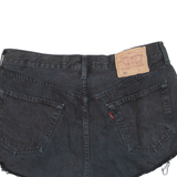 LEVI'S 501 Womens Denim Shorts Black M W32