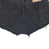 LEVI'S 501 Womens Denim Shorts Black M W32