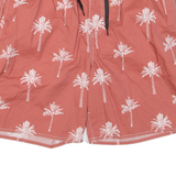 Mesh Lining Mens Swimming Shorts Pink Floral 2XL W36