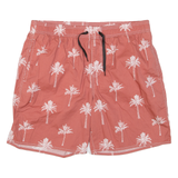 Mesh Lining Mens Swimming Shorts Pink Floral 2XL W36