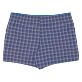 ADIDAS Mesh Lining Mens Swimming Shorts Blue Check L W40