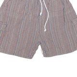 DIESEL Mens Casual Shorts Brown Check L W30