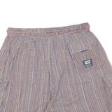 DIESEL Mens Casual Shorts Brown Check L W30