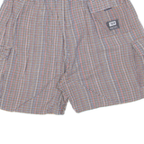 DIESEL Mens Casual Shorts Brown Check L W30