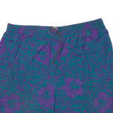 Mens Sports Shorts Purple Floral L W32
