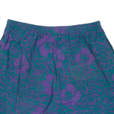 Mens Sports Shorts Purple Floral L W32