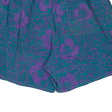 Mens Sports Shorts Purple Floral L W32