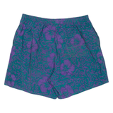 Mens Sports Shorts Purple Floral L W32