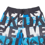 Mesh Lining Mens Swimming Shorts Blue L W30