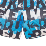 Mesh Lining Mens Swimming Shorts Blue L W30