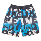 Mesh Lining Mens Swimming Shorts Blue L W30