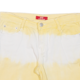 GR COLLECTION Womens Jorts Shorts Yellow UK 10 W26