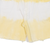 GR COLLECTION Womens Jorts Shorts Yellow UK 10 W26