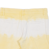 GR COLLECTION Womens Jorts Shorts Yellow UK 10 W26
