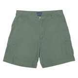 BIAGINI Mens Cargo Shorts Green L W36