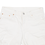 LEVI'S 501 CT Womens Jorts Shorts White XS W26