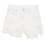LEVI'S 501 CT Womens Jorts Shorts White XS W26