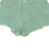 LEVI'S 510 36 Womens Denim Shorts Green S W28