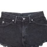 LEVI'S Womens Denim Shorts Black M W30