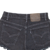 LEVI'S Womens Denim Shorts Black M W30