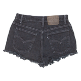 LEVI'S Womens Denim Shorts Black M W30