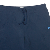 NIKE Mesh Lined Mens Swimming Shorts Blue Relaxed L W38