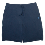NIKE Mesh Lined Mens Swimming Shorts Blue Relaxed L W38