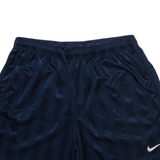 NIKE Mens Casual Shorts Blue Relaxed Striped L W30