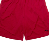 NIKE Mens Casual Shorts Red Relaxed XL W28