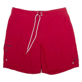 NAUTICA Mens Swimming Shorts Red Relaxed XL W36