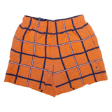 TOMMY HILFIGER Mens Swimming Shorts Orange Check L W29