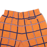 TOMMY HILFIGER Mens Swimming Shorts Orange Check L W29