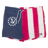 TOMMY HILFIGER Mens Swimming Shorts Red Relaxed Striped M W42