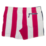 TOMMY HILFIGER Mens Swimming Shorts Red Relaxed Striped M W42