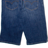 LEVI'S Floral Embroidery Womens Denim Shorts Blue XS W26