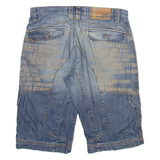 MOGUE Mens Denim Shorts Blue Relaxed M W34