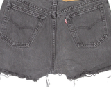 LEVI'S 701 Cut-Off Womens Denim Shorts Grey 90s S W27