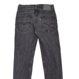 LEVI'S 514 Jeans Mens Black Slim Straight W27 L32