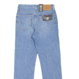 LEVI'S 501 BIG E Jeans Cropped Mens Blue Regular Straight Stone Wash W26 L28