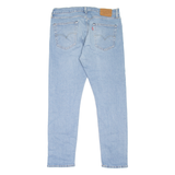 LEVI'S 512 BIG E Jeans Mens Blue Slim Tapered Stone Wash W34 L32