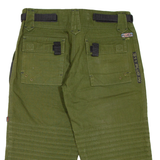 PLUG IN Mens Utility Shorts Green M W34