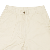 Womens Casual Shorts Beige UK 14 W28